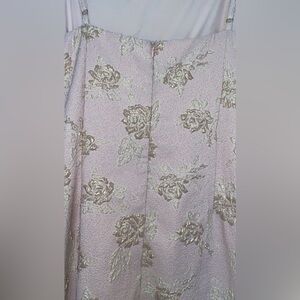 Party-Starter Lavender Pink Floral Jacquard Mini Dress